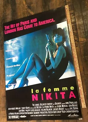 VINTAGE POSTER  La Femme Nikita  Original 1990 One Sheet Rolled S/S Goldwyn • $69.69