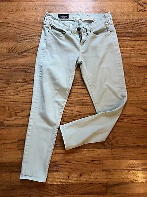 J.Crew 27 Toothpick Stretch Mint Green Denim Jeans • $11