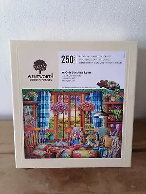 Wentworth Wooden Jigsaw Puzzle YE OLDE STITCHING ROOM 250 Pieces COMPLETE • £34.99