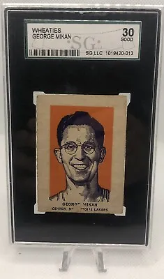 $99 • Buy 1952 Wheaties George Mikan Portrait Minneapolis Lakers HOF SGC 30