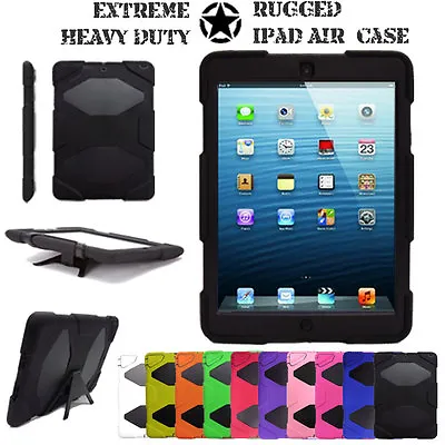 For Apple IPad Air (1st Gen) 9.7  Tough Hard Rugged HEAVY DUTY Shock Case Cover • £11.95