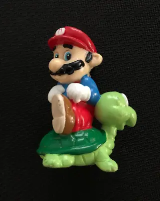 Super Mario Bros - Mario With Turtle -  VINTAGE PVC FIGURE • $11.99