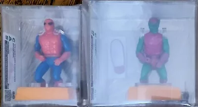 GRADED  SPIDER-MAN AND GREEN GOBLIN  CAS 1975 Mego Comic Action Heroes • $820