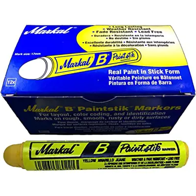 Paintstik B Yellow Solid Paint Marker (12/box 144/cs) • $19.98