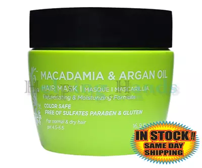 LUSETA Macadamia & Argan Oil Rejuvenating & Moisturizing Hair Mask - Color Safe. • $24.95