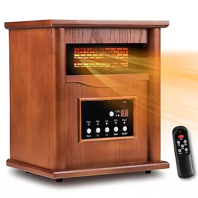 Electric Infrared Space Heater Quartz Heater For Indoor Use Tip-Over & Over... • $138.26