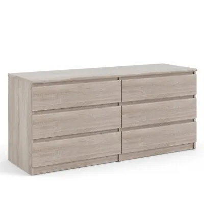 Tvilum Scottsdale Contemporary Wood Mahogany 6 Drawer Double Dresser • $265.99