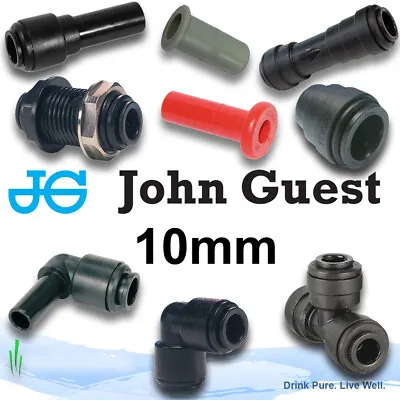 £17.25 • Buy John Guest 10mm Push Fit Fittings, Elbow, Straight, Tee, Shut Off Valves