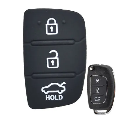 $3.84 • Buy Car Key Pad Rubber Repair Car Key Fob For Hyundai Tucson Creta Ix35 Ix45 I20 I40