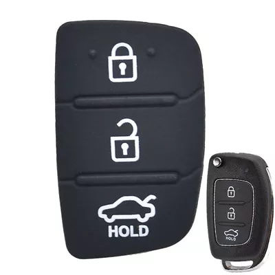 Car Key Pad Rubber Repair Car Key Fob For Hyundai Tucson Creta Ix35 Ix45 I20 I40 • $4.94