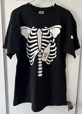 Vintage 90s Malibu Rum Skeleton Shirt Mens Size XL • $20