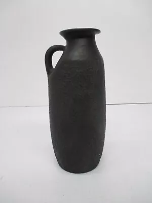 Vtg Romania Numbered Art Pottery Vase Pitcher Bottle Black Blackware 10.5  Tall • $44.95