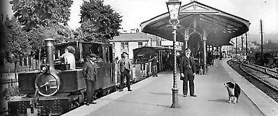Lswr Ilfracombe Train Barnstaple Town Station 1910 Mounted Print Devon History • £5
