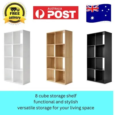 8 Cube Storage Shelf Display Cabinet Cupboard Bookshelf Unit Toy Book Organizer • $55.95