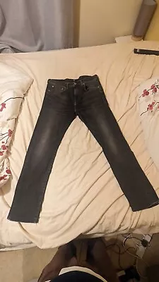 Edwin Jeans Japanese Denim Black Slim 32x30 • £0.99