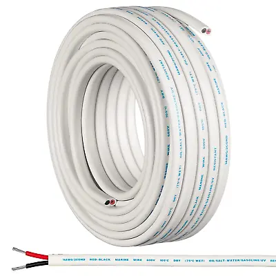 Marine Wire - 50 Ft 14 Gauge AWG Electrical Boat Wiring - Oxygen-Free Insulated • $51.99