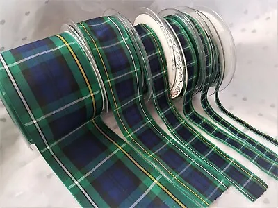 Berisfords CAMPBELL Tartan Ribbon Scottish Approved Designs - 7 10 16 25 40 70mm • £2.20