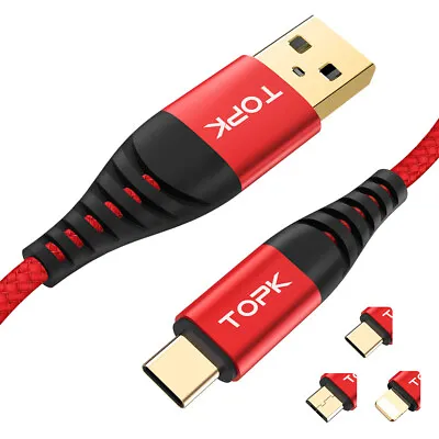 Premium Braided USB To Type-C Controller Charging Cable For Xbox Series • £5.40