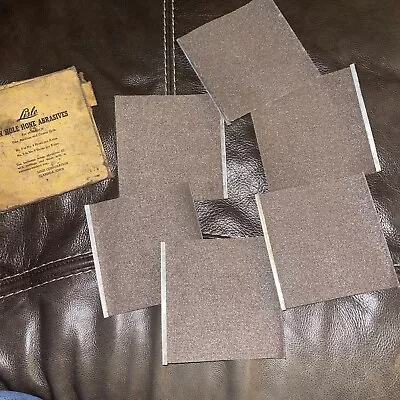 $15.60 • Buy Vintage Lot Of Lisle Pin Hole Hone Abrasives Sanding Paper Pads- 6