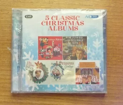 5-classic-christmas Albums On 2 Cd Set-sealed-new-elvis-b Darin-b.vee-everlys+1 • $4.98