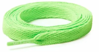 Mr Lacy Neon Green Kicks Flattie Custom Shoe String Fat Sneakers Laces FRM Korea • £4.04