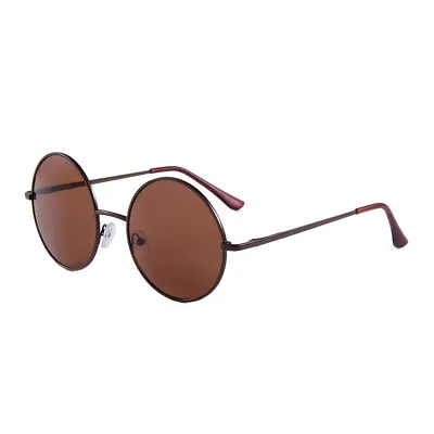 $14.95 • Buy Retro 90s Style John Lennon Sunglasses Round Grunge Steampunk Bronze/ Brown Lens