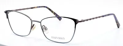 Ellen Tracy Taipei Teal Cat Eye Womens Semi Rimless Eyeglasses Frames 52-16-135 • $37.99