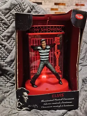 Elvis Presley Illuminated Musical Ornament / Lights Up And Plays Jailhouse Rock • $12