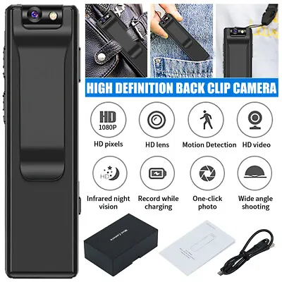 £18.59 • Buy 1080P HD Mini Pocket Pen Camera Hidden Portable Body Video Recorder DVR Cam NEW