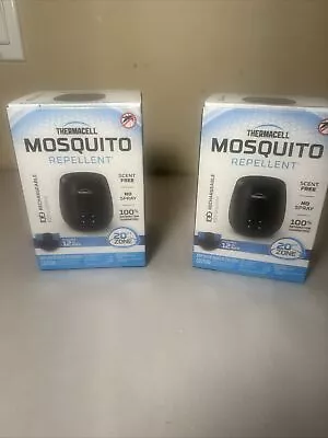 (2) Thermacell Mosquito Repellent Rechargeable E55 Black 20 Ft Zone Scent Free • $32.50