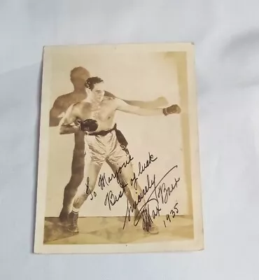 1935 Max Baer Signed Boxing Photo • $139.95