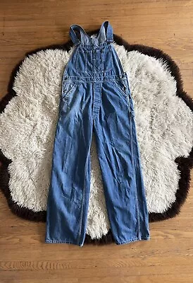 Vintage Payday Square Bak Overalls Denim 50s Union Made Sanforized 35  Waist • $100