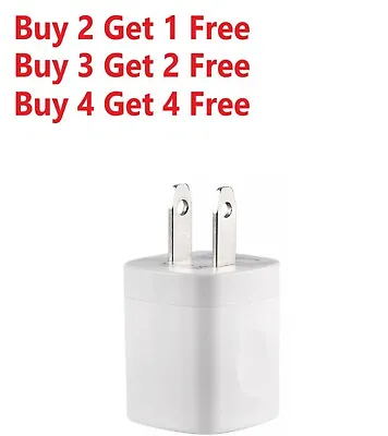 For IPhone 5 6 7 8 X 11 White 1A USB Power Adapter AC Home Wall Charger US Plug  • $3.99