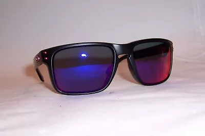 New Oakley Sunglasses HOLBROOK OO9102-36 BLACK/RED MIRROR 9102 • $129.99