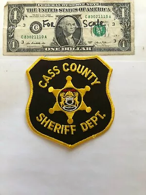 Rare Cass Michigan Police Patch (Sheriff Dept.) Un-sewn Great Condition   • $40.75