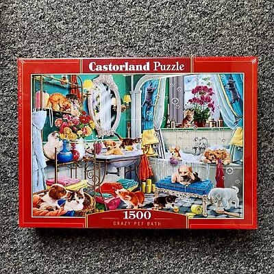 Castorland Puzzles 1500 Pieces-crazy Pet Bath • £16.99