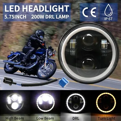 5.75  LED Headlight Yellow DRL DOT For Suzuki Boulevard C109R C90 M109R M50 M95 • $34.49