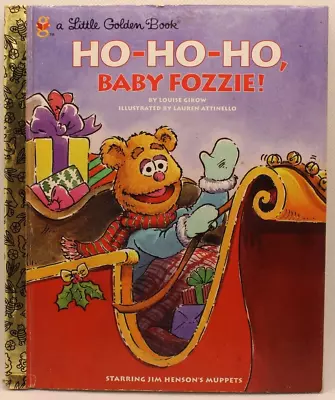 Ho Ho Ho Baby Fozzie! Little Golden Book Vtg 1997 First Edition Muppet Babies • $4.90