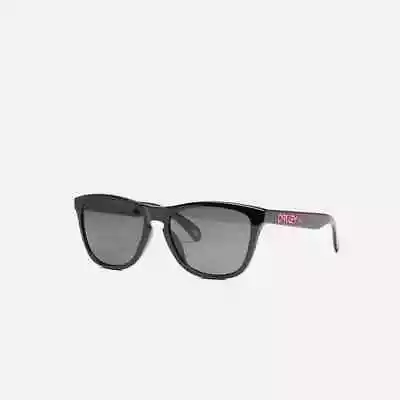 Oakley FROGSKINS (A) Fragment X Polished Black Prizm Grey  Vivid Pink  OO9245-D7 • $500