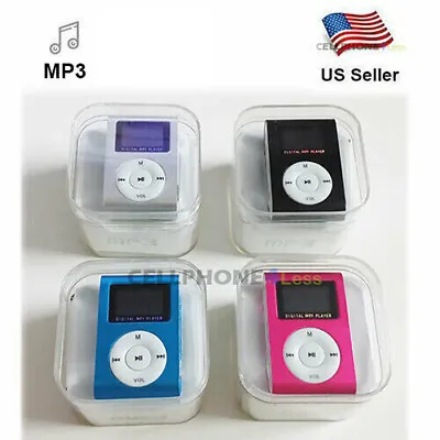 MP3 Music Player With Digital LCD Screen Mini Clip Support 32GB MicroSD • $9.98