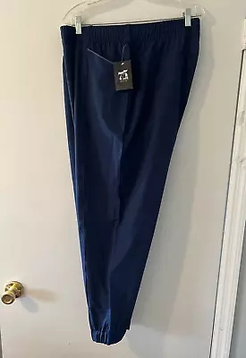 Elle Modern Classic Size 2xl Navy 5-pocket Women's Jogger Scrub Pants (nwt) • $8