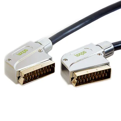 £29.99 • Buy 15m SCART Male To Plug Cable GOLD PRO QUALITY Audio & Video TV DVD RGB Lead