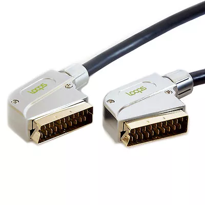 15m SCART Male To Plug Cable GOLD PRO QUALITY Audio & Video TV DVD RGB Lead • £29.49