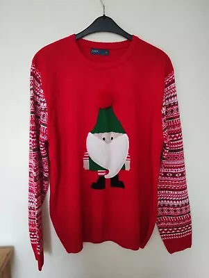 Easy Red Christmas Jumper Size XL Chest 48  • £12