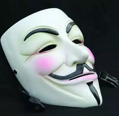 Unisex Vendetta Anonymous Mask Halloween Resin Premium Cosplay Guy Fox V For FOR • £25.40