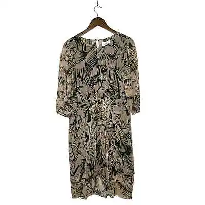 Megan Park Size 2 Dawn Silk Floral Draped Dress • $75