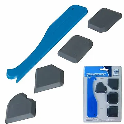 £4.19 • Buy Silverline 5pc Sealant Tool Smoothing Silicone Grout Spreader Caulk Finishing