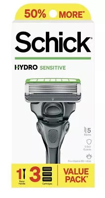Schick Hydro 5 Mens Sensitive Razor Value Pack • $8.99