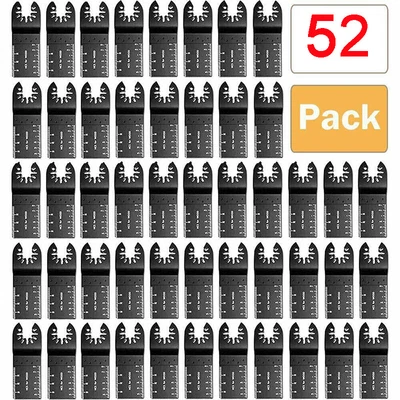 £21.98 • Buy 52Pcs Oscillating Multi Tool Blades Universal 34mm Metal Wood Cutter Saw Blades