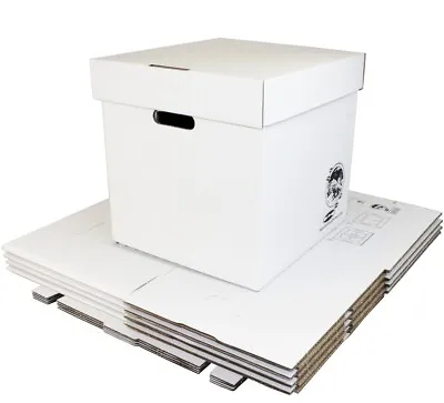 (5) 12BC13HD 12  Vinyl Record Storage Box Heavy Duty Cardboard Holds 90 Records • $69.99